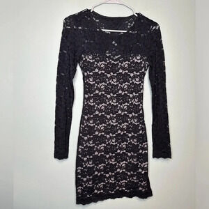 Express lace mini dress